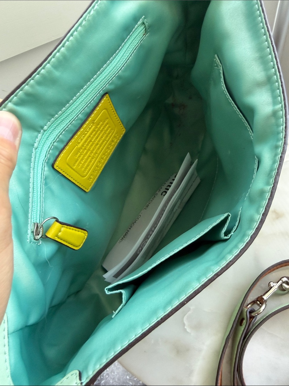 Coach Poppy Y2K Leather Colorblock Dylan Flap Satchel [limited edition] - Picture 13 of 14